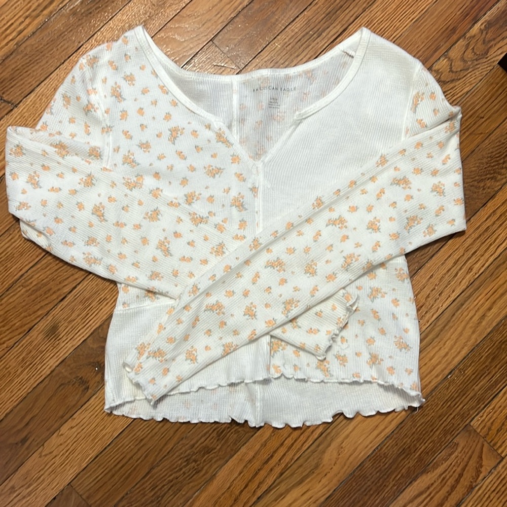 American Eagle Outfitters Ribbed Patchwork Sweater